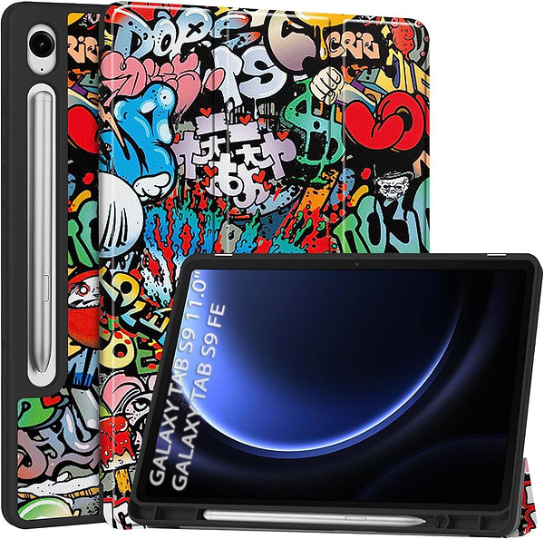Фото - Чехол для планшета BeCover Flexible TPU Mate for Samsung Galaxy Tab S9 (SM-X710/SM-X716)/S9 FE (SM-X510/SM-X516B) 11.0" Graffiti (712534)