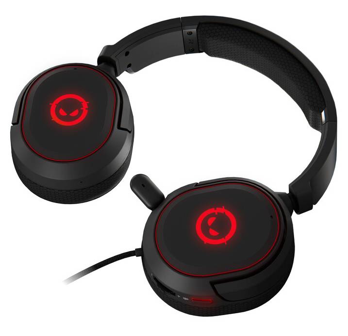 Фото - Гарнітура дротова ігрова Lorgar Kaya 460 Gaming RGB USB Black (LRG-GHS460)