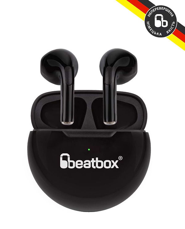 Фото - Навушники вкладиші бездротові TWS BeatBox PODS PRO 6 black (bbppro6b)