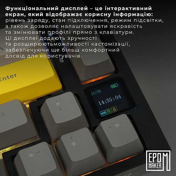 Фото - Клавиатура беспроводная игровая EPOMAKER AK820 Pro Gift Switch Hot-Swap Black (AK820-PRO-B-G)
