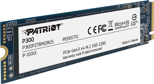 Фото - Уцінка - SSD-накопичувач внутрішній Patriot P300 512GB M.2 2280 PCIe NVMe 3.0 x4 TLC (P300P512GM28)