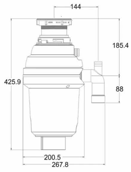 Фото - Подрібнювач харчових відходів GRANADO Algar 750 Silence+ (GC0102-750)