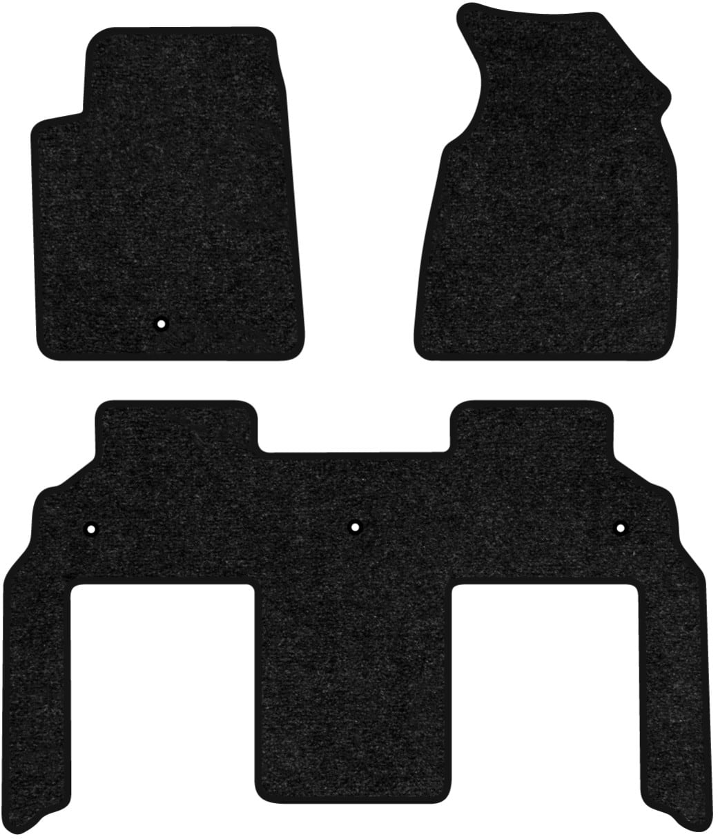 Коврики ворсовые в салон авто EVAtech Standard для GMC Acadia 7 seats 2006-2016 1 поколение SUV USA черный кант GC43409ZG3TL4VEB