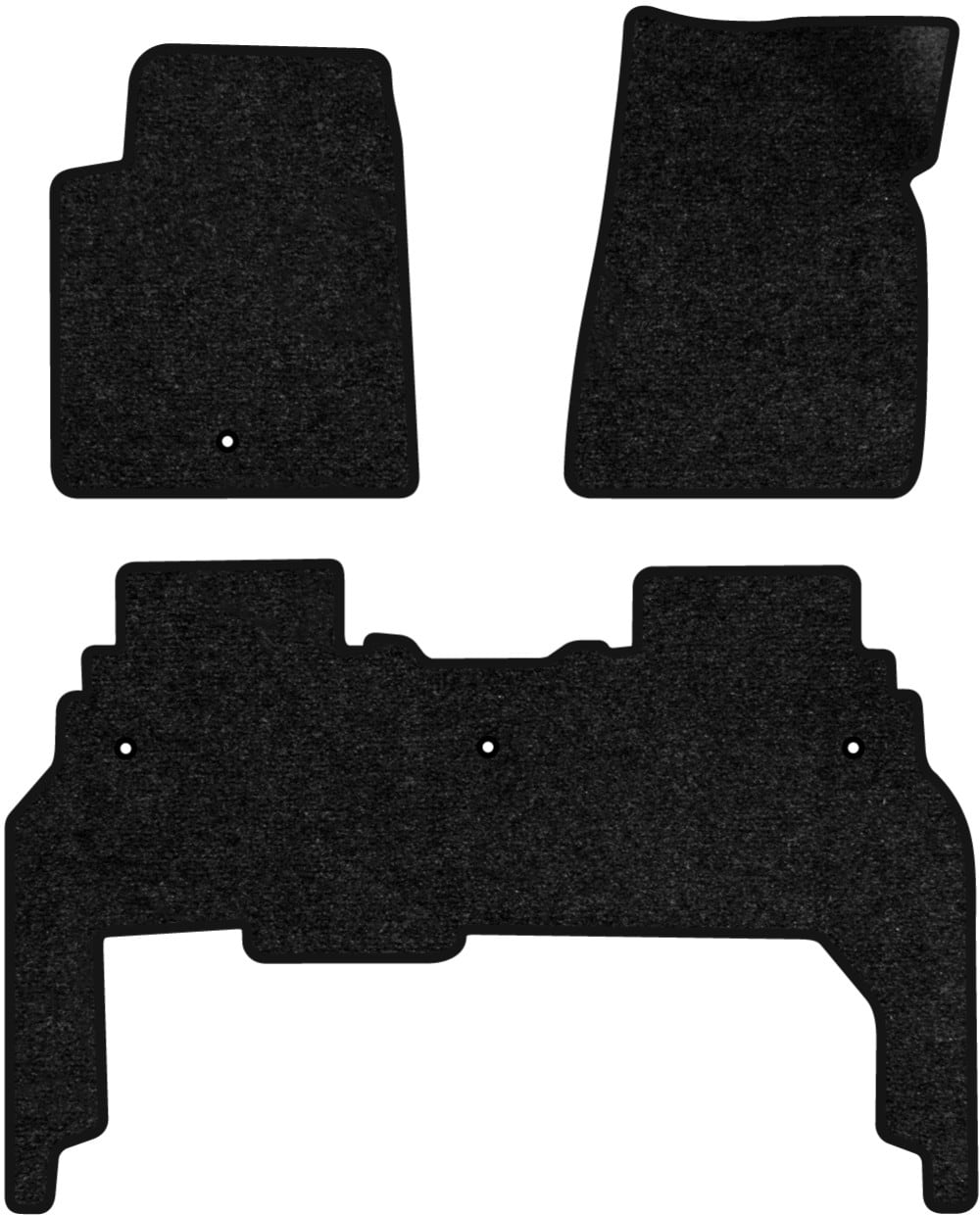 Коврики ворсовые в салон авто EVAtech Standard для GMC Acadia 8 seats 2006-2016 1 поколение SUV USA черный кант GC43575ZB3AV4VEB