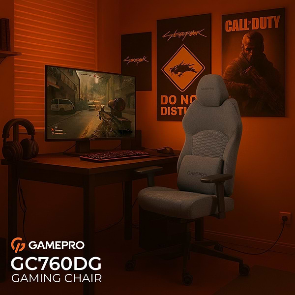 Фото - Крісло для геймерів GamePro GC760DG Dark Grey