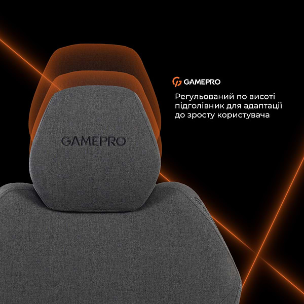 Фото - Крісло для геймерів GamePro GC760DG Dark Grey