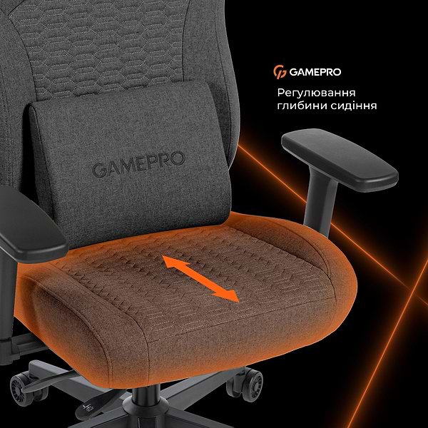Фото - Крісло для геймерів GamePro GC760DG Dark Grey