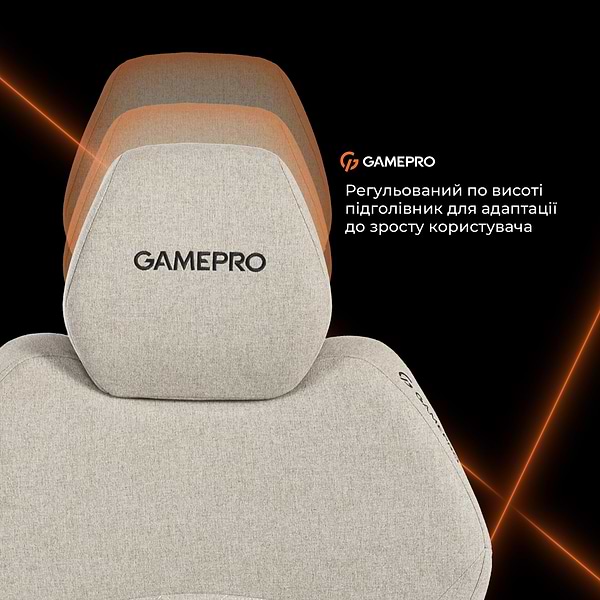 Фото - Крісло для геймерів GamePro GC760LG Light Grey