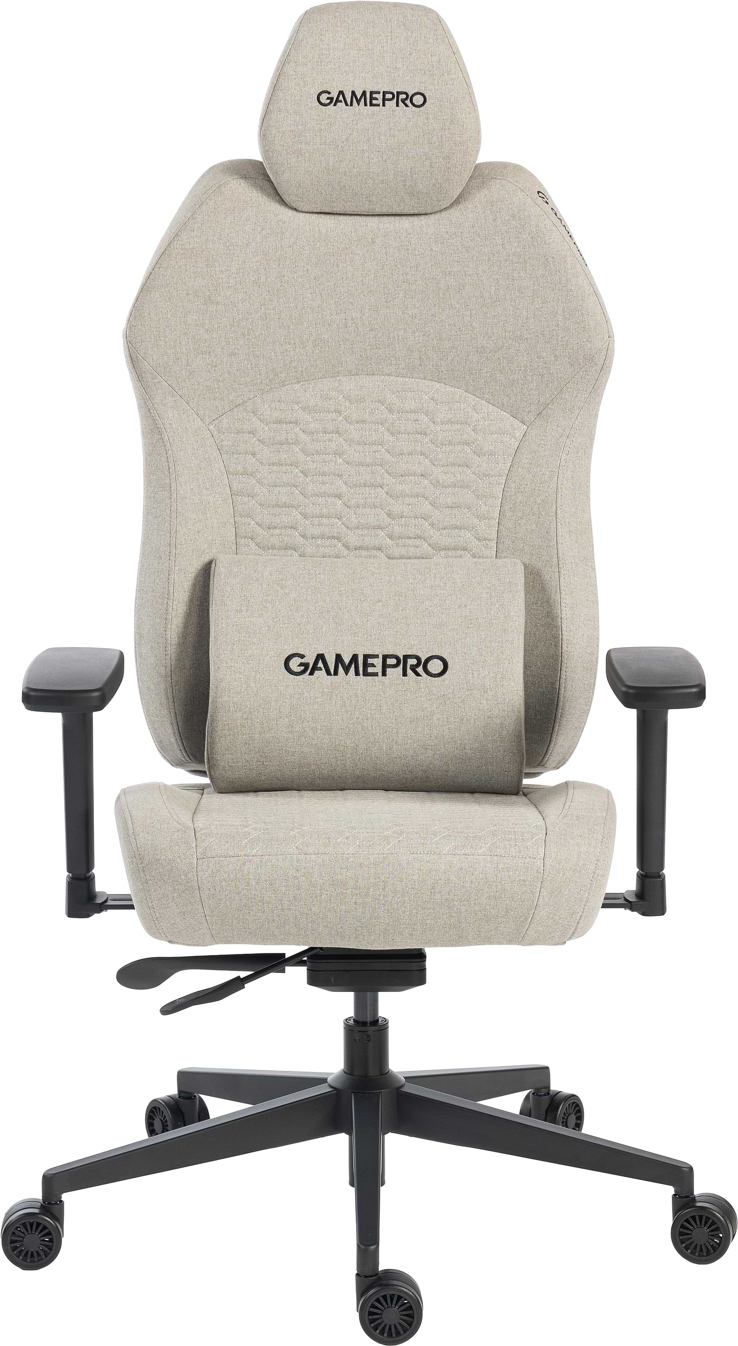 Крісло для геймерів GamePro GC760LG Light Grey - Фото 1