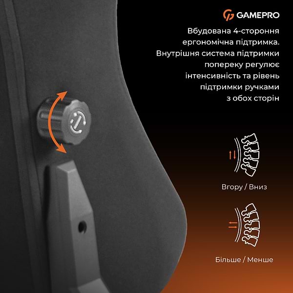 Фото - Крісло для геймерів GamePro GC775B Black