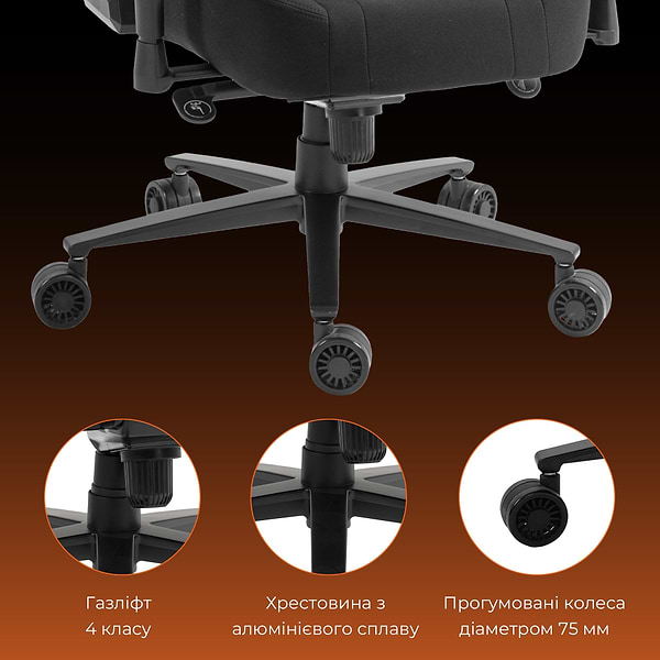 Фото - Крісло для геймерів GamePro GC775B Black