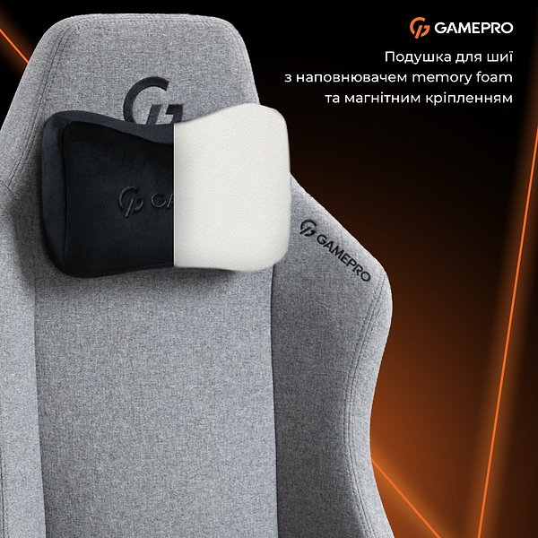 Фото - Крісло для геймерів GamePro GC775G Grey
