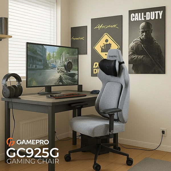 Фото - Крісло для геймерів GamePro GC925G Grey
