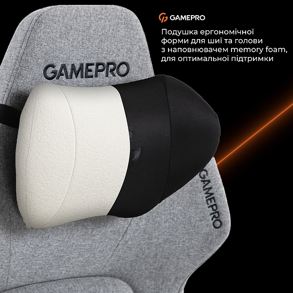Фото - Крісло для геймерів GamePro GC925G Grey
