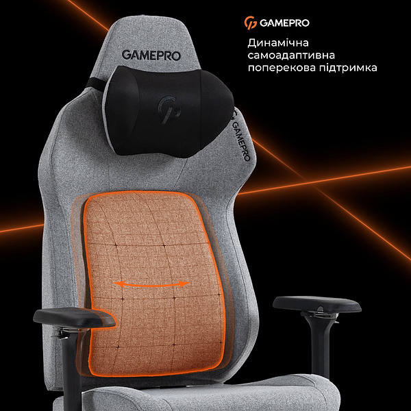 Фото - Крісло для геймерів GamePro GC925G Grey