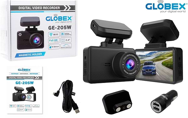 Фото - Уценка - Видеорегистратор Globex GE-205W