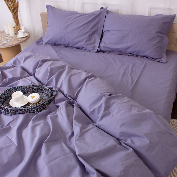 Фото - Комплект постільної білизни MirSon Poplin Line 056 Smoky 2 x 160 x 220 см (2200006279082)