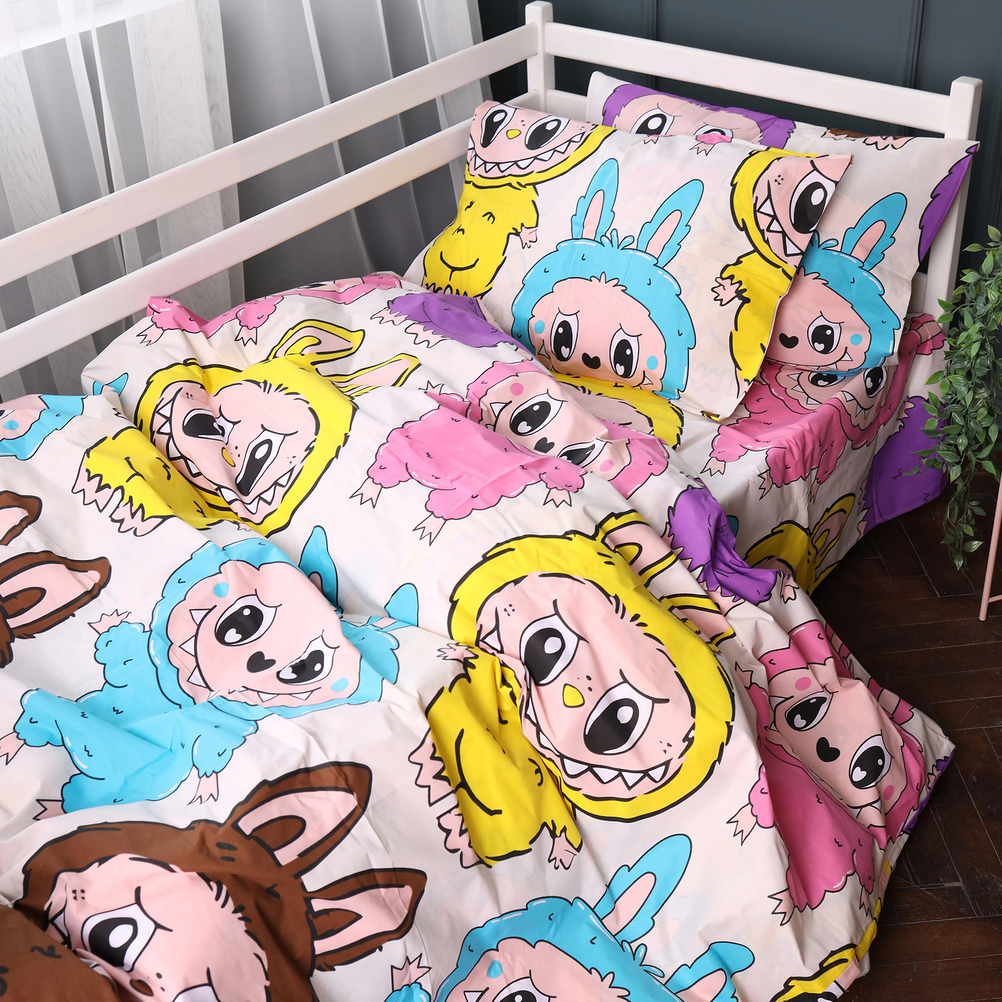 Комплект постільної білизни MirSon 143х210 см 17-0865 Labubu Ranforce Elite (2200012064993)