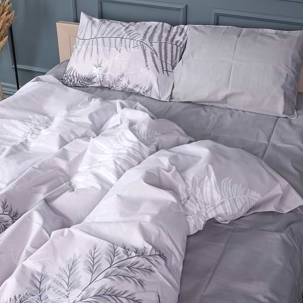 Фото - Комплект постельного белья MirSon 143х210 см 17-0815 Silver Branches Бязь (2200011496443)