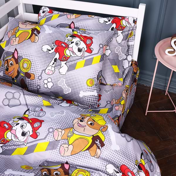 Фото - Наволочка MirSon 17-0781 Paw Patrol gray Бязь 70х70 см (2200011259093)