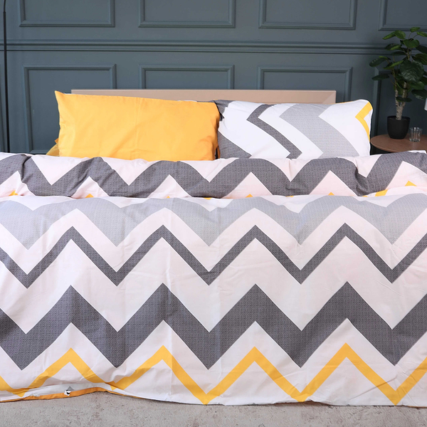 Фото - Комплект постельного белья MirSon King Size 220х240 см 17-0829 Zigzag ornament Ranforce Elite (2200011566078)