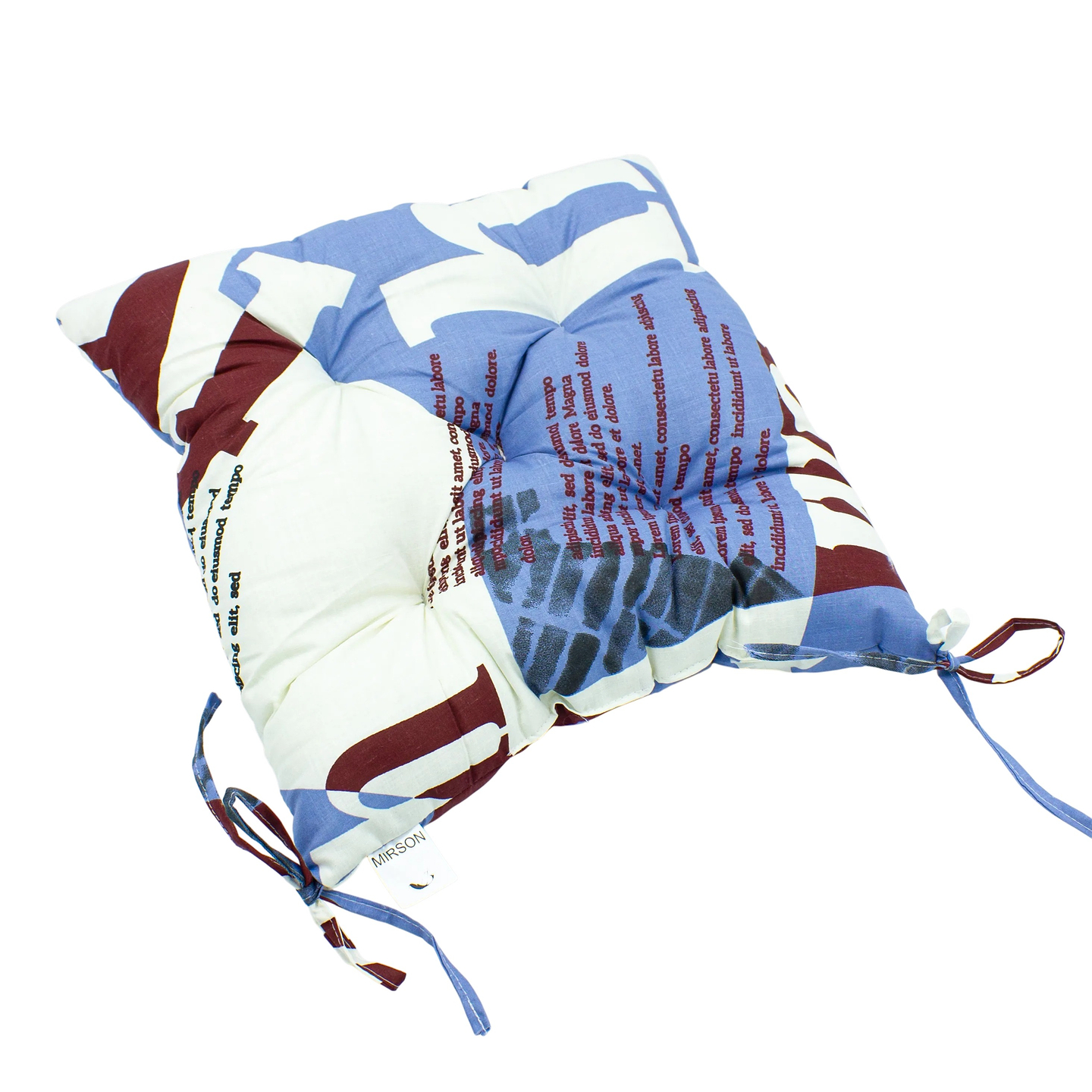 Подушка для стільця MirSon Бязь Принт 17-0535 Peggy 40х50 см (2200006276920)