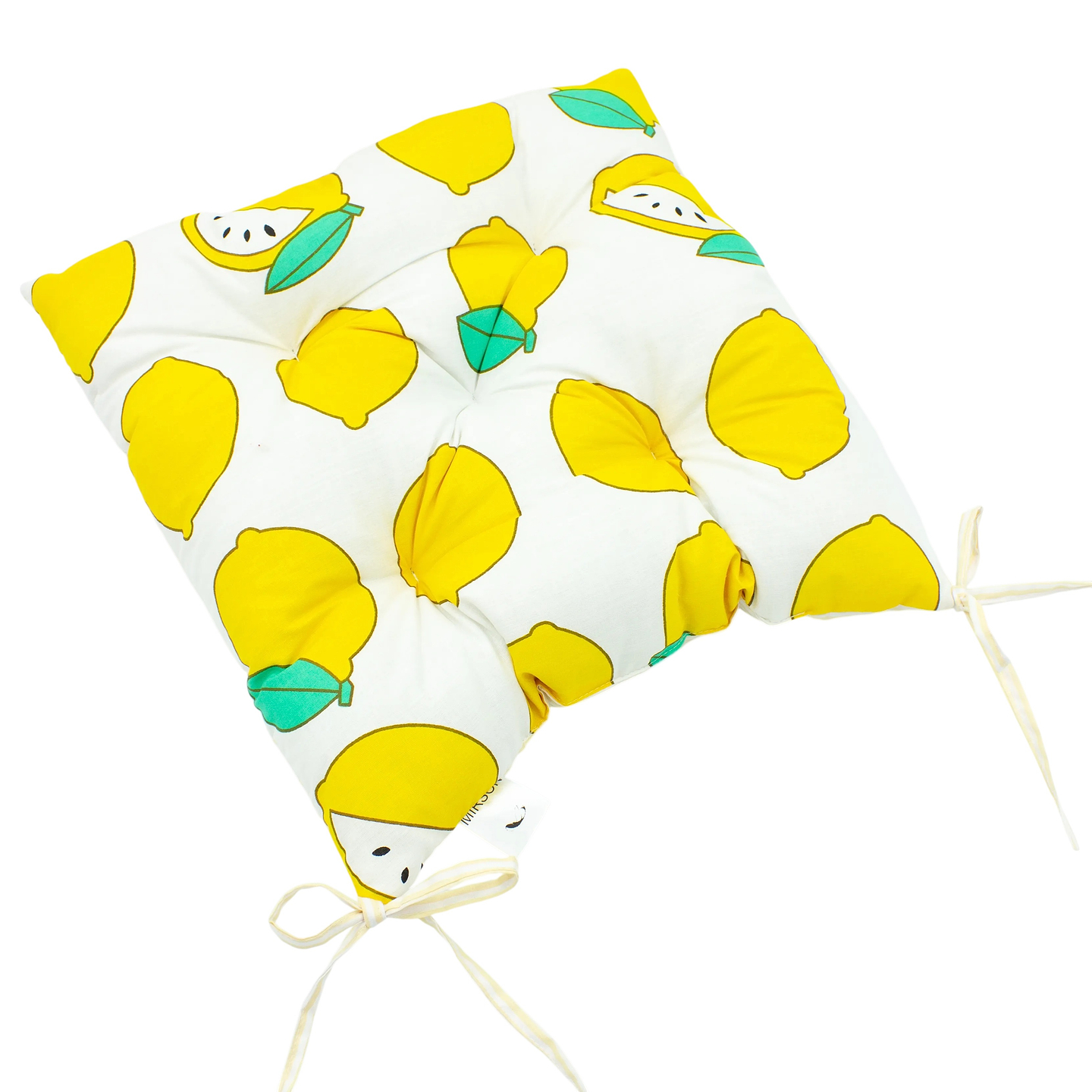 Подушка для стільця MirSon Бязь 17-0531 Striped Lemon (2200006185451)