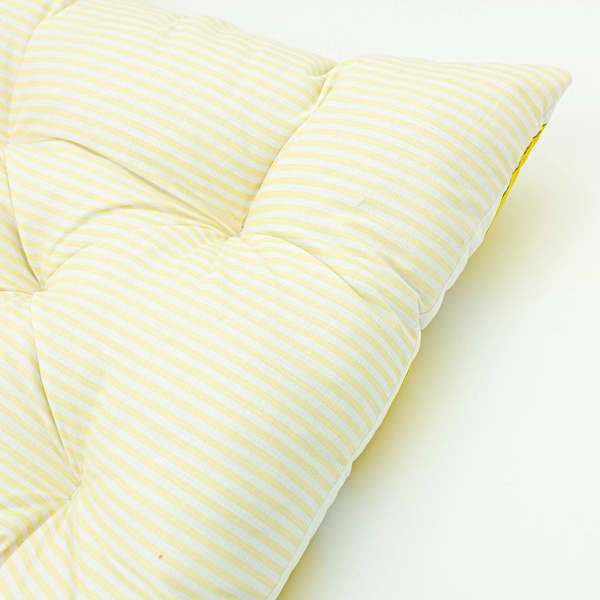 Фото - Подушка для стільця MirSon Бязь Принт 17-0531 Striped Lemon 40х50 см (2200006276883)