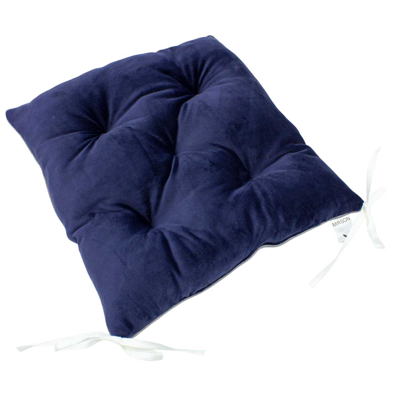 Подушка для стільця MirSon 28-0006 Navy blue Velvet (2200006185901)