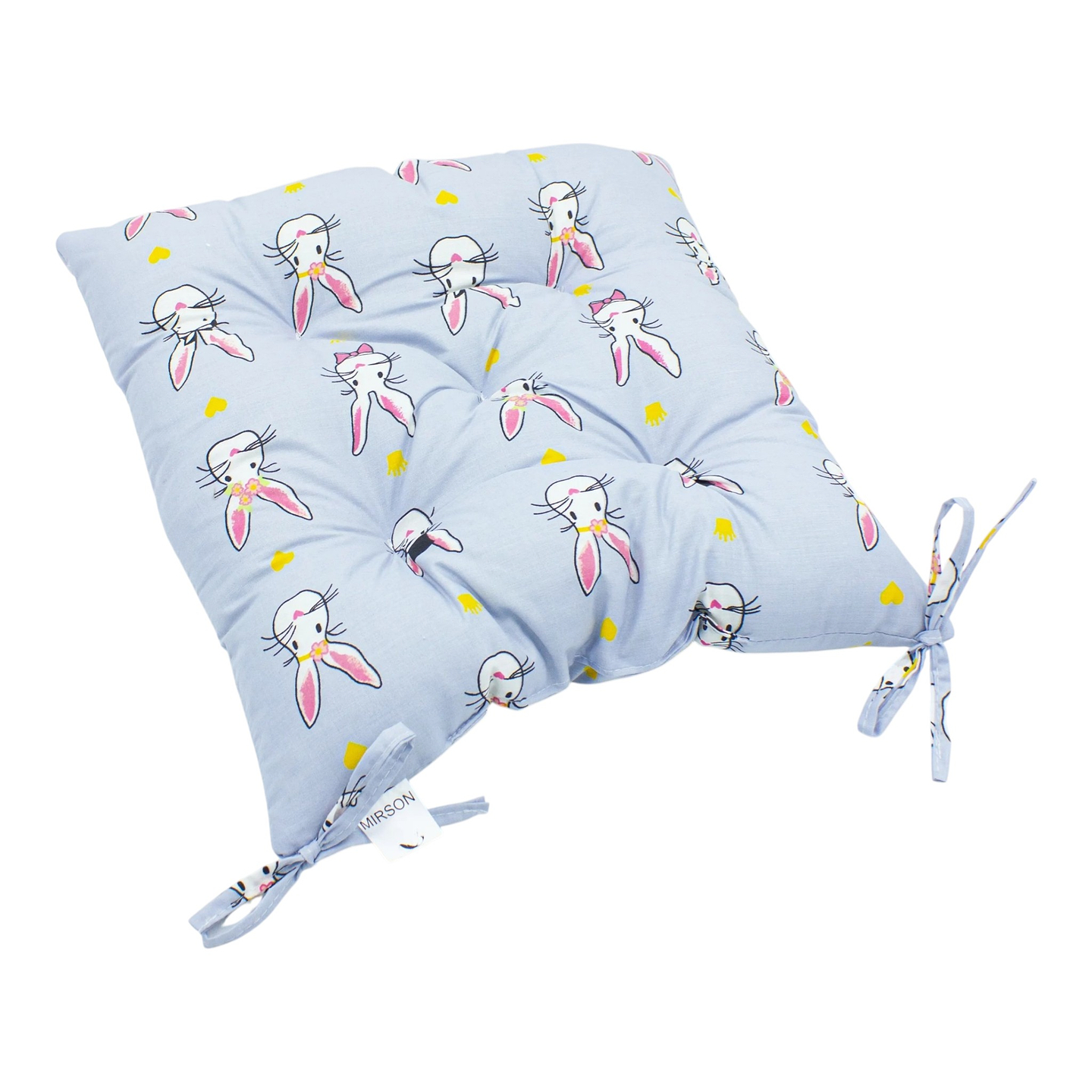 Подушка для стільця MirSon Бязь Принт 17-0527 Bunnies 50х50 см (2200006276838)