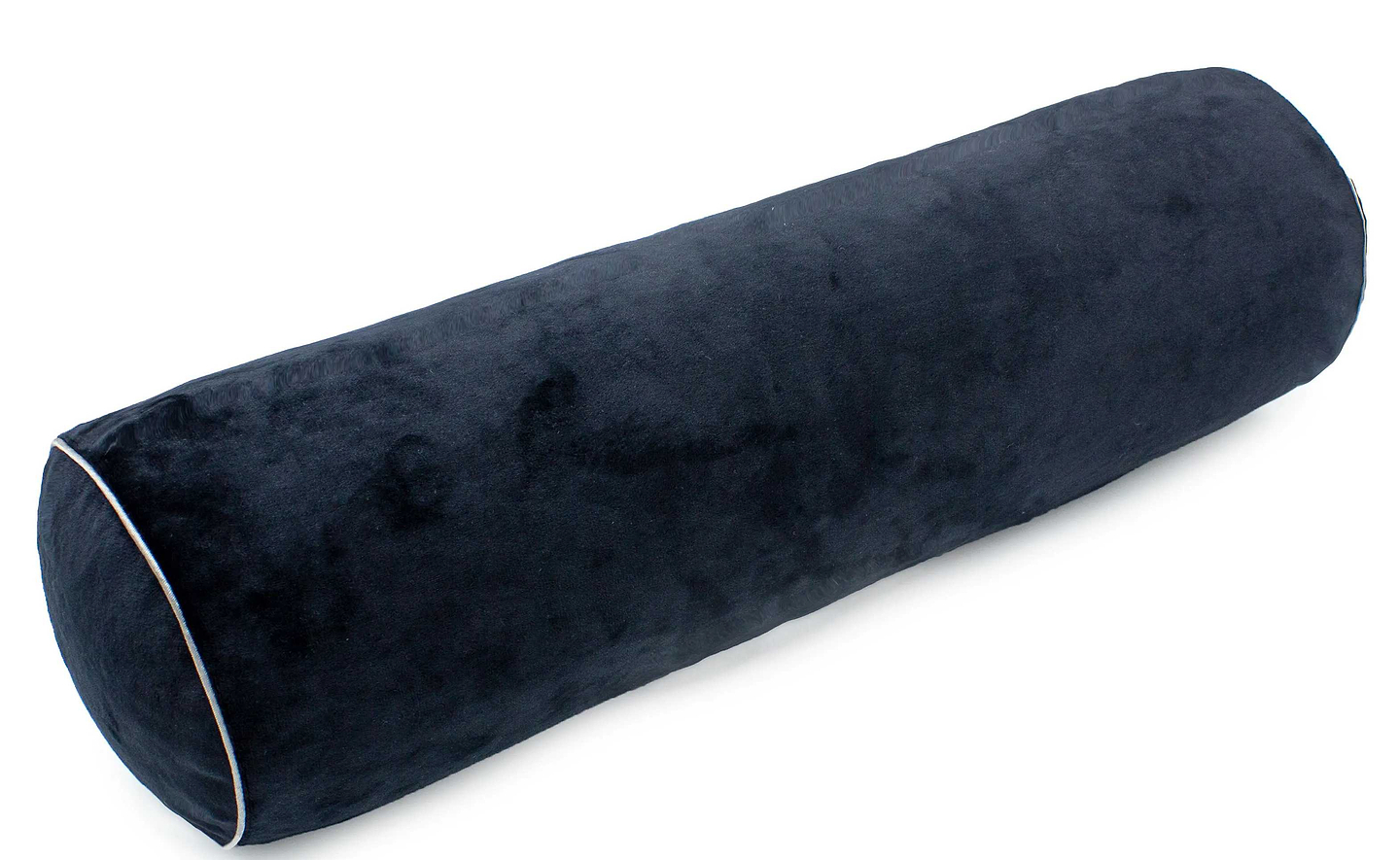 Подушка валик MirSon №8131 Velvet Line 28-0007 Black EcoSilk 15x50 см (2200006199977)