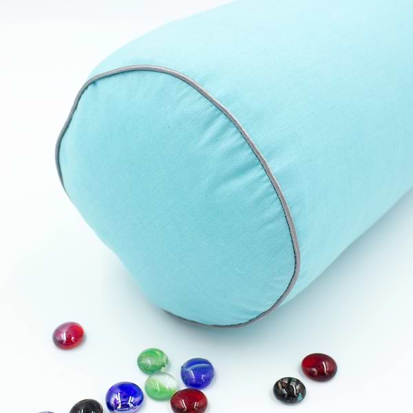 Фото - Подушка валик MirSon №8573 Naturale Line 11-2208 Mint Полистирол 70х20 см (2200006345718)