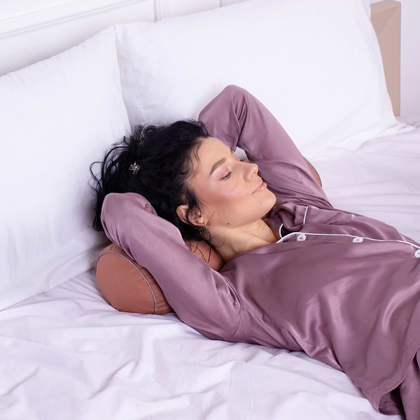 Фото - Подушка валик MirSon №8537 Naturale Line 15-1511 Federica 100% Memory 100х16 см (2200006343561)