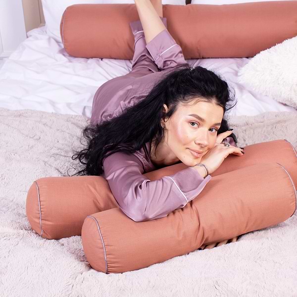 Фото - Подушка валик MirSon №8537 Naturale Line 15-1511 Federica 100% Memory 100х16 см (2200006343561)