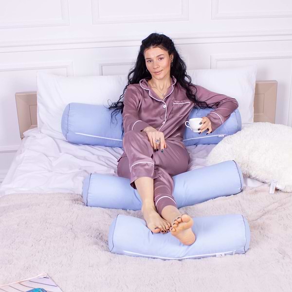 Фото - Подушка валик MirSon №8507 Naturale Line 12-4608 Lucretia 50% Memory 60х16 см (2200006341727)