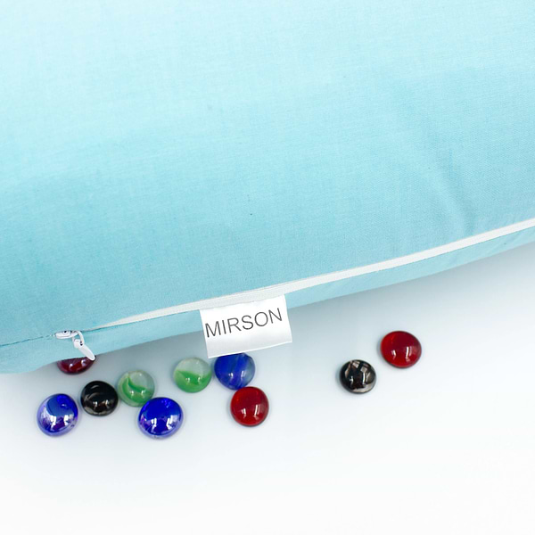 Фото - Подушка валик MirSon №8573 Naturale Line 11-2208 Mint Полистирол 70х16 см (2200006345701)