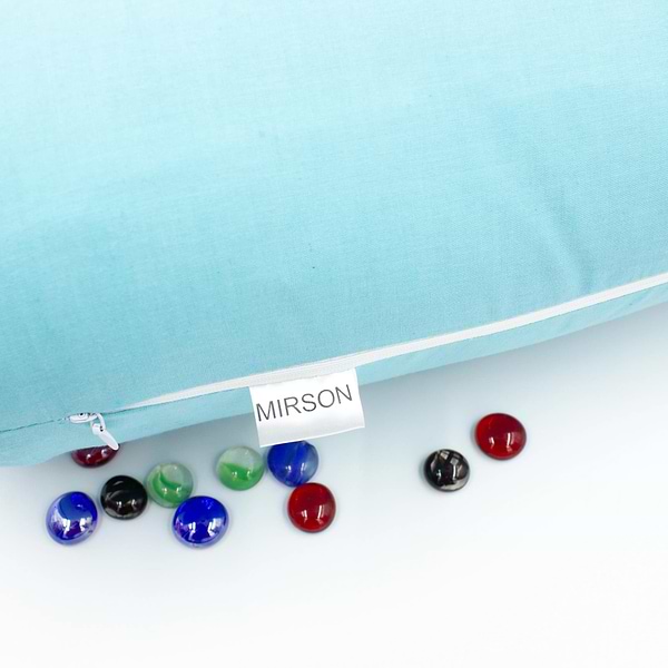 Фото - Подушка валик MirSon №8541 Naturale Line 11-2208 Mint 100% Memory 15x50 см (2200006340508)