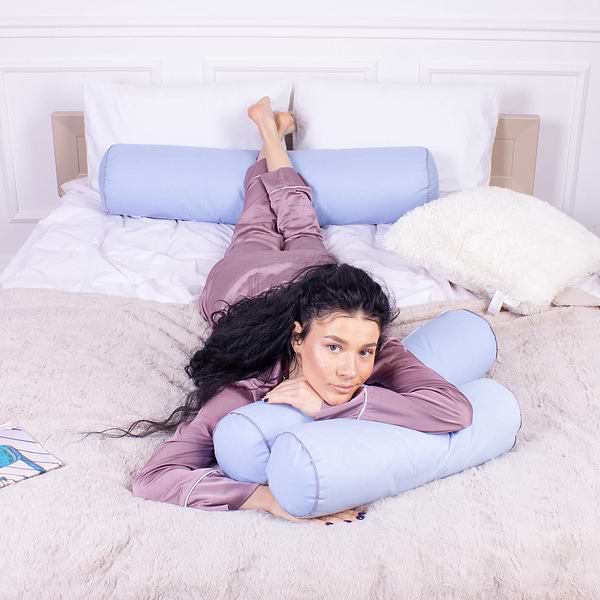 Фото - Подушка валик MirSon №8363 Naturale Line 12-4608 Lucretia BamBoo 60х20 см (2200006251651)