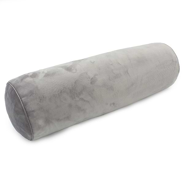 Фото - Подушка валик MirSon №8556 Velvet Line 28-0005 Ashen 100% Memory 100х16 см (2200006344704)