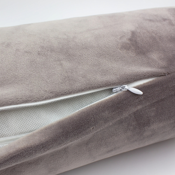 Фото - Подушка валик MirSon №8556 Velvet Line 28-0005 Ashen 100% Memory 100х16 см (2200006344704)