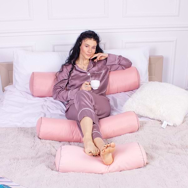 Фото - Подушка валик MirSon №8506 Naturale Line 14-1312 Domiano 50% Memory 100х20 см (2200006341710)