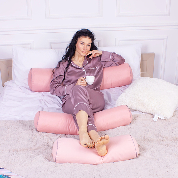 Фото - Подушка валик MirSon №8360 Naturale Line 14-1312 Domiano Tencel 70х16 см (2200006251460)