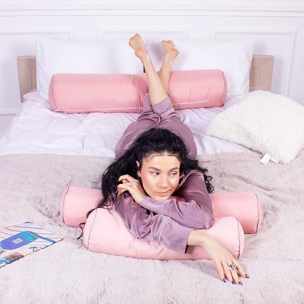 Фото - Подушка валик MirSon №8538 Naturale Line 14-1312 Domiano 100% Memory 100х16 см (2200006343622)