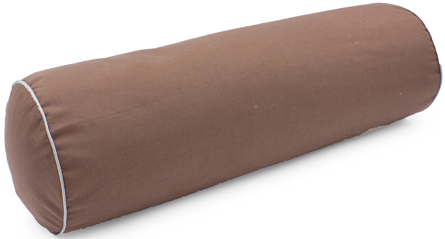 Подушка валик MirSon №8376 Naturale Line 19-1217 Chocolate Perla Tencel 60х20 см (2200006252436)