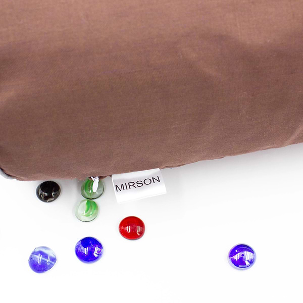 Фото - Подушка валик MirSon №8376 Naturale Line 19-1217 Chocolate Perla Tencel 60х20 см (2200006252436)