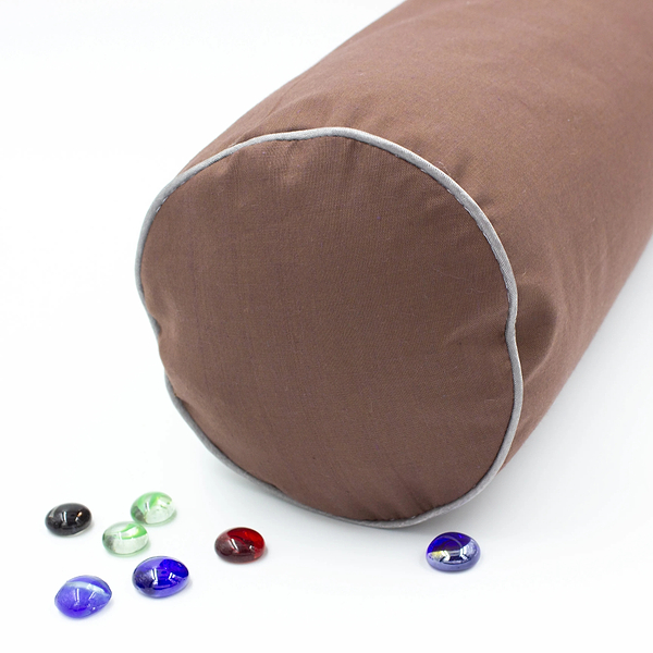 Фото - Подушка валик MirSon №8377 Naturale Line 19-1217 Chocolate Perla BamBoo 100х20 см (2200006252528)