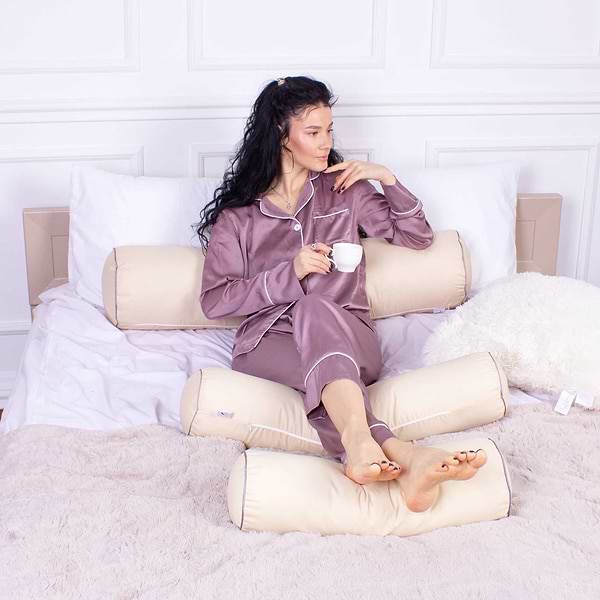 Фото - Подушка валик MirSon №8535 Naturale Line 12-0712 Calvina 100% Memory 60х20 см (2200006343417)