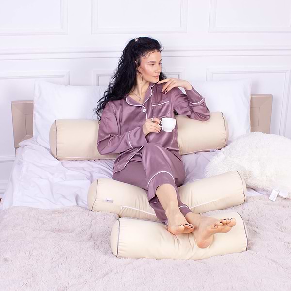 Фото - Подушка валик MirSon №8503 Naturale Line 12-0712 Calvina 50% Memory 60х20 см (2200006341499)