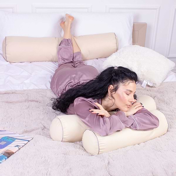 Фото - Подушка валик MirSon №8535 Naturale Line 12-0712 Calvina 100% Memory 60х20 см (2200006343417)