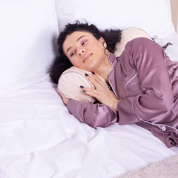 Фото - Подушка валик MirSon №8555 Velvet Line 28-0004 Cream 100% Memory 60х16 см (2200006344605)